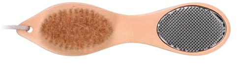 Removedor de Callos de Madera de Doble Cara para Pies | Lima Exfoliante, Cepillo de Piedra Pómez, Herramienta de Pedicura Doméstica, Acabado Roca