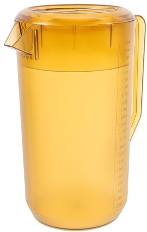 MUELODSIC Brocca Acqua Plastica Fredda con Design Satinato Scala Graduata Precisa Riutilizzabile e Sicura per Casa e Ufficio