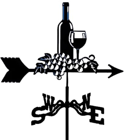 YUANCHUTOP Girouette rétro, girouette mécanique pour Jardin, indicateur de Direction du Vent, en métal, 122 modèles (60)