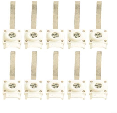 Igniport 25 mm² Klemmblöcke 10er Pack für Sammelschiene und Leistungsschalter, 63A Anschlussklemmen Verteilerkasten Weiß