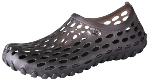 clapzovr Mens Sandals Shower Water Shoes Beach Swim Pool River Shoes Comfort Garden Clogs Black 10.5 D(M) US