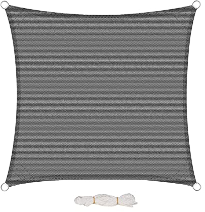 EUGAD Sonnensegel 200g/m² inkl Befestigungsseile Premium HDPE Wetterbeständig Atmungsaktiv Dreieck rechtwinklig,luftdurchlässig, wasserdurchlässig, für Terrasse, Garten, Balkon, Camping