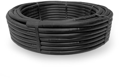 ESTO Ala Gocciolante Quattro Fori 16 Passo 20-30-40, Tubo Irrigazione a Goccia, Gocciolatore Automatico, Ala Gocciolante per irrigazione a Goccia Orto Giardino Vasi Frutteti 4 Fori 50 METRI/30