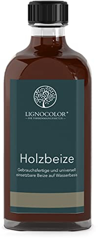 Lignocolor Holzbeize (100 ml, Palisander) umweltfreundliche Beize auf Wasserbasis für Holz