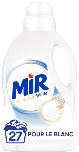 Mir - White Reviveur - flytande tvättmedel - återupplivar vitt - håller dina kläder länge - förnyar fibrerna - rengör försiktigt - 90 % naturliga ingredienser - 27 tvättar - 1,49 l