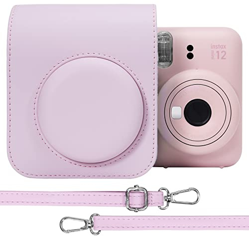 Aenllosi Travel Case for Fujifilm Instax Mini 13/12/11, Blossom Pink, PU | Fit for Fujifilm Instax Mini 13/12/11, Protective Storage Case, Shockproof and Dustproof Storage, Easy Carrying Storage