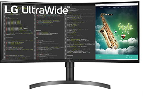 LG Electronics Écran incurvé UltraWide 35WN73AP-B, 35, 1440p, 100 Hz, 5 ms, écran VA, HDR 10, AMD FreeSync, économie d'énergie, HDMI, Displayport, USB C, antireflet