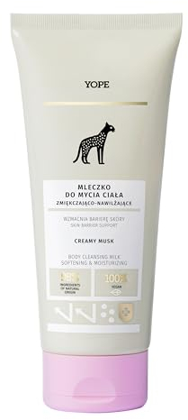 Yope Gel Doccia | Latte Corpo Lipobiotico 2in1 | Olio di Macadamia, Latte di Mandorla| Pelle Morbida e Idratata | Naturale, Vegano, Eco | Profumo Musa Muschiato | Dermatologicamente Testato| 200ml