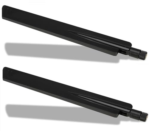 2er-Pack 10dBi Dualband WiFi Antenne SMA Stecker – 2.4GHz/5.8GHz Omnidirektional für IP Überwachungskamera, DVR Rekorder, LKW Rückfahrkamera Anhänger, WLAN Router, 10dBi Verstärkung