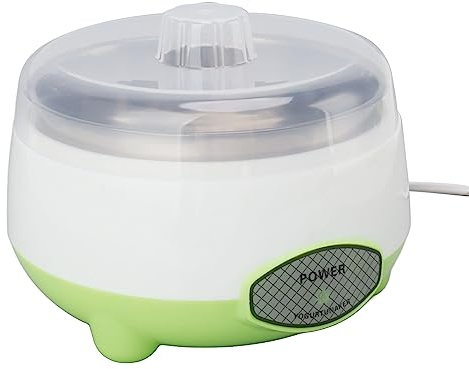 Yogurt Macchina Cact Yogurtiera Macchina Contenitore in Acciaio Inossidabile Yogurtiera per Yogurt Fai da Te Fatto in Casa G 15W Spina UE 220V Giardinaggio Domestico (Spina europea 220 V)