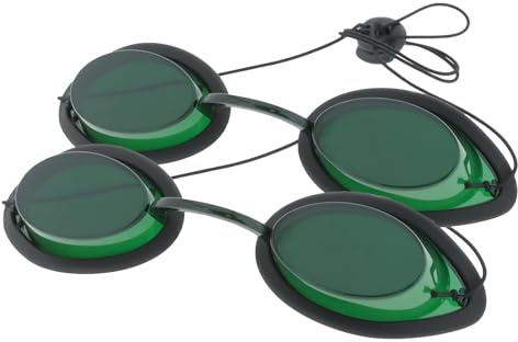 MCWlaser Laserschutz brille, Schutzbrille, IPL Laserschutzbrille, für Schönheitsklinik, Schönheitsinstrument Augenschutzbrille Bräunungsbrille Augenklappe für UV-Infrarot-LED-Lichttherapie