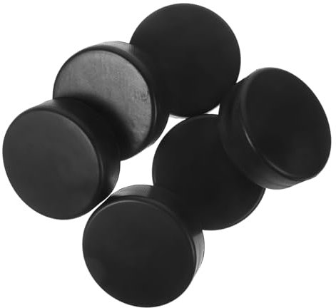 HANABASS 6stücke Pu-hockeypuck Für Training Und Wettbewerb Eishockey-sportpuck Aus Kunstleder Trainingshockeypuck Mit Glatter Oberfläche Für Übung Und Spiel Kompakt Und Leicht Für