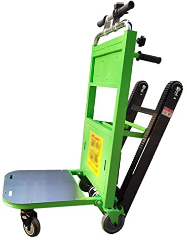 CRBUDY Treppensteigerwagen mit Rädern, Treppensteiger mit Raupenfahrwerk, elektrischer, zusammenklappbarer Handwagen, Treppensteigerwagen zum schnellen, einfachen und sicheren Bewegen von
