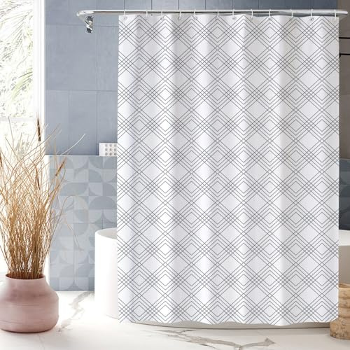 XUEDNGM Tenda per Vasca da Bagno 80 x 170 cm Tenda per Doccia Tende per Doccia Angolare Orlo Ponderato, Personalizzabile, Impermeabile, Lavabile, con Ganci, Banda