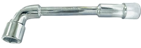 GOLDTOOLS Clé à Pipe Débouchée 21MM, 6 Pans x 6 Pans, Tête coudée à 90°, Frabriqué en Acier chrome vanadium (21MM)