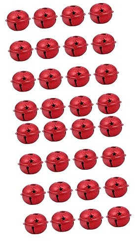 Zerodeko 2 Sets Bastelglocken Für Kranz Weihnachtsdekoration 4 cm Glocke Heller Für Projekte 30 Stück * 2