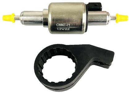 12 V bränslepump 22 ml för diesel parkeringsvärmare kw 5-8 kw tyst dieselpump för bil, husbil, lastbil, båt med lock för oljepump