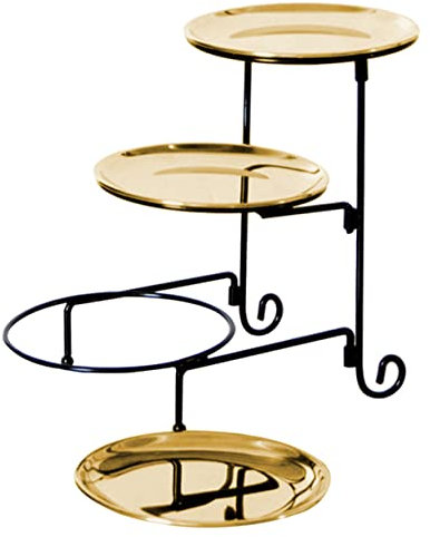 POPETPOP Detachable Fruit Plate Cake Stand Dessert Display Tray for Wedding Party Serving Trays Organizer Function for Table