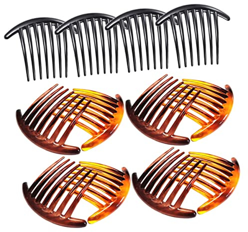 Hemobllo 12 Pezzi Pettini per Chioma a 7 Denti per Donne e Ragazze, Accessori per Chioma in Plastica e Resina, Leggeri e Decorativi per Feste e Occasioni Speciali