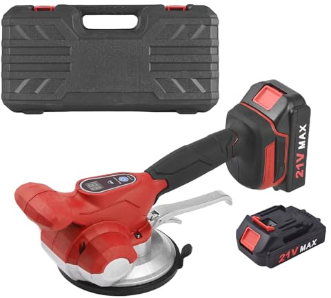 Taruor Agitador de Azulejos Eléctrico, Potente Máquina de Colocación Azulejos con Pantalla Táctil para Colocación y Suelos en Casa (Rojo OEM: 75503-35061-D0, 7550335061D0)