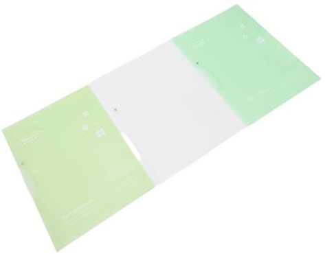 Spacnana Couverture de Rapport 3 Pièces avec, Dossier de Fichiers en PP épais Transparent pour Papier de Format Lettre A4, étanche et Flexible pour L'école, le Bureau, la Maison,