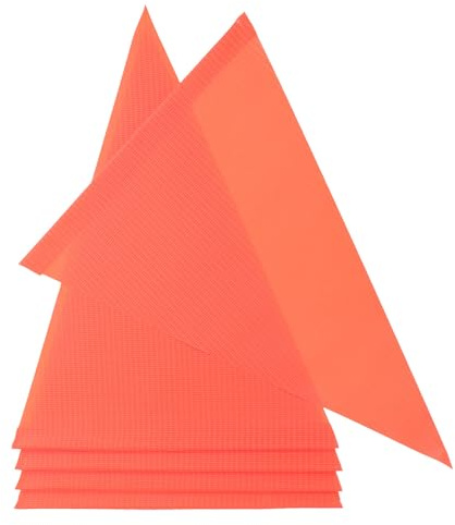 FUOYLOO Kids Cycling Flag 5pcs Red PVC Safety Flags for Bikes