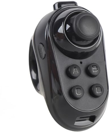 MAJONMMERD Control Remoto Bluetooth VR, Controlador Inalámbrico para Gafas VR, Teléfonos Inteligentes y Tabletas con Funciones Múltiples como Control de Juegos, Disparador Automático y