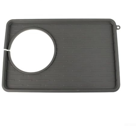 Kaffematta i silikon för salvia 870 880 halkfri espressomaskin basbänk skydd värmebeständigt grå 27,5 x 18 cm
