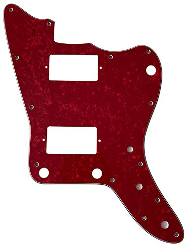 Passend für Japan Jazzmaster mit PAF Pickups Style No Rhythm Control Gitarre Pickguard (4-lagig Red Pearl)