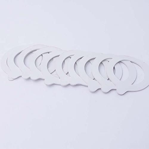 Flaschenbauer Kautschuk Dichtungsringe Weiß 10er Bundle 52 x 80 mm - für das Drahtbügelglas 400ml von Flaschenbauer