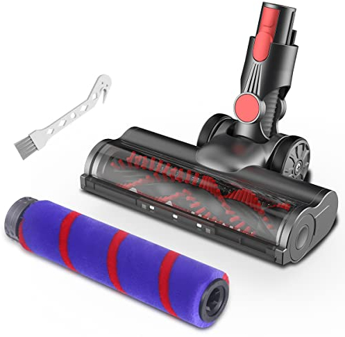 KENVOR Bürste Kompatibel mit Dyson V7 V8 V10 V11 V15 Staubsauger, Softroller-Aufsatz und Turbobürste ，Bodenbürste und LED-Lichter für Hartböden...