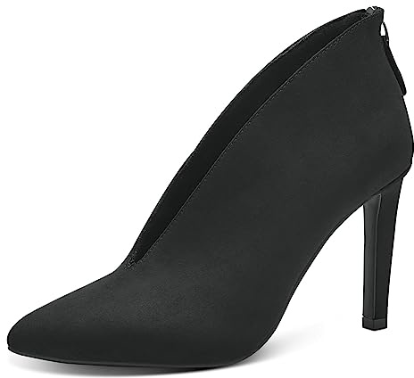 MARCO TOZZI Damen Pumps Elegant V-Ausschnitt, Schwarz (Black), 38