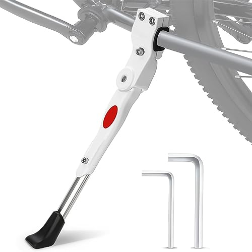 Fahrradständer 24-28 Zoll Höhenverstellbar Fahrrad Hinterbauständer Fahrrad Ständerfuß Universal Seitenständer Fahrrad Ständer mit Rutschfestem Gummifuß für Mountainbike E-Bike Rennrad