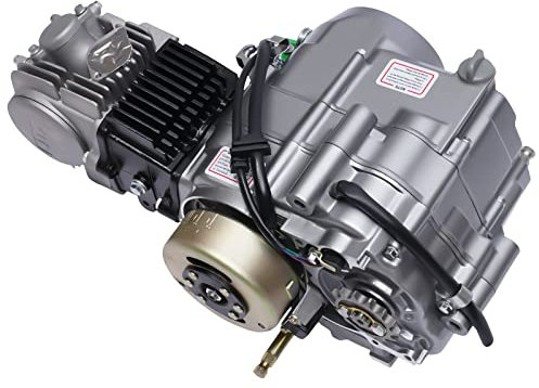gegeweeret 125CC Motor (6,5kW) 4-Takt Einzylinder, 4-Gang Schaltung, Kickstarter | Luftkühlung, CDI-Zündung | Kompatibel mit Mini-Trail-Motorrädern | Inkl. Vergaser & Zubehör