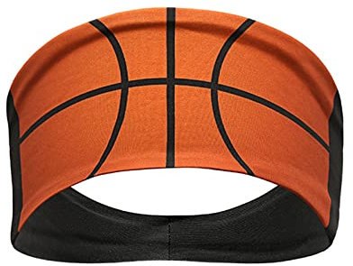 Frauen-Druck-Stirnband-elastischer Kopfwickel-Haarband-Bandana-Stirnband Einfädelhilfe Bartperlen (E, One Size)