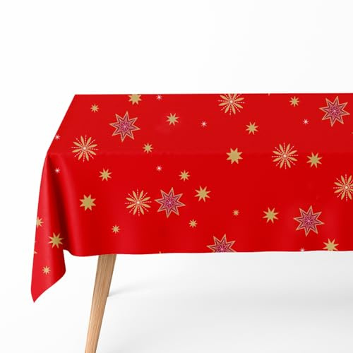 OH YEAH - 2 Unidades - Manteles Plegados Navideños Impermeables - 2.40 m x 3.60 m - para 12 Comensales - Decoración Mesa Navidad - Cenas Familiares, Eventos y Celebraciones Especiales