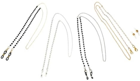 SOIMISS 4 Stück Brillenkette Aus Kunstperlen Anti Verlust Brillenhalter Feine Perlenkette Für Damen Multifunktional Für Sport Und Outdoor