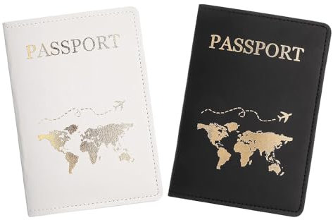 beejune 2 Stücke Reisepasshüllen, Reisepass Organizer, Passport Hülle, Passport Cover, Passport Holder, Für Kreditkarten Reiseutensilien Reisezubehör/Cardholder/Travel Organizer Dokumente