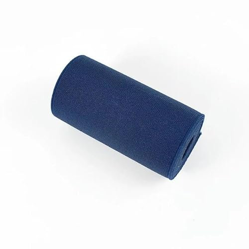 Bandas elásticas suaves de 2 metros y 10 cm, bandas de goma elásticas para cinturón, cinturones, zapatos, ropa, suministros de costura DIY, accesorios, azul marino, 10 cm