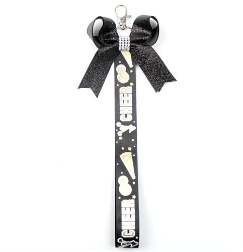 champracer 2 Stück Cheer Bow Keychain, Cheerleading-Schlüsselanhänger, Schleife Knoten Schlüsselanhänger Niedliches Auto Schlüsselanhänger Zubehör