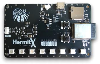 HermitX Módulo NFC PN532 ESP32-S3 con Altavoz y Amplificador de Audio, Lector de Tarjetas SD y Leds RGB – Programable en Arduino para Proyectos DIY & IoT