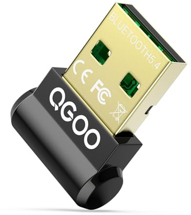 Bluetooth Adapter for Desktop PC: Plug & Play 5.4 USB Mini EDR Dongle Receiver & Transmitter for Laptop Computer Compatible with BT Headphones Keyboard Mouse Only Windows 11/10/8.1