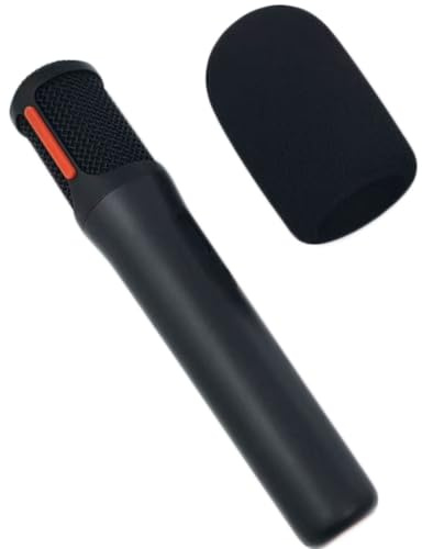 Drahtloses Handmikrofon Windschutz für JBL PartyBox Encore 2 / Encore Wireless Mic, Winddicht Speichelbeständig, Waschbare Schaumstoffabdeckung (schwarz)