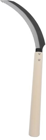 TOYANDONA Herramienta de Jardín con Mango de Madera y Serrada Pequeña Forma de para Deshierbe Cosecha y de Césped Corte de Hierba y