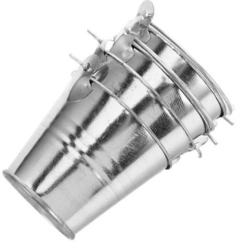 MOTHNUR 4 Pièces Mini Pot De Fleurs Récipient Métallique à Fleurs Lot de Mini Pots Décoratifs pour Maison Et Jardin