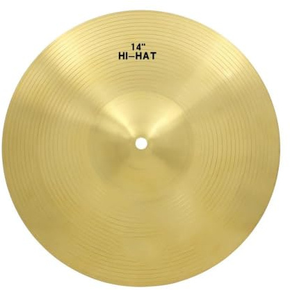 Platillos Profesionales De Batería En Platillo Gong De Latón 14 Pulgadas HI HAT Crash Hi Hat, Kit Platillos Tambor Piezas Instrumentos Percusión