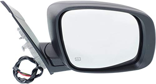 Kool Vue Passenger Side Power Heated Mirror for Dodge Grand Caravan 2008-2019 Power Fold Without Signal Light & Memory Paintable