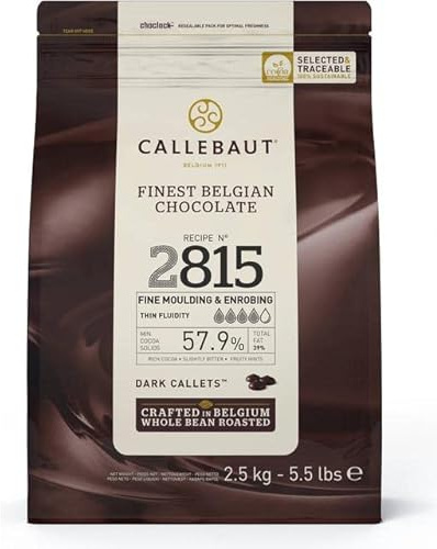 Chocolat noir Excellent, callets, 57,7 % cacao, 2,5 kg