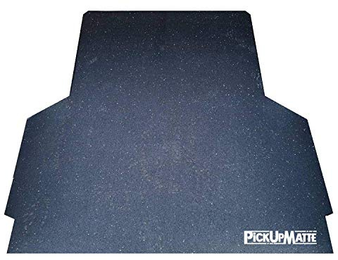 PICKUPMATTE Antirutschmatte für Renault Alaskan Doppelkabine mit Original-Laderaumwanne in Schwarz aus Gummi