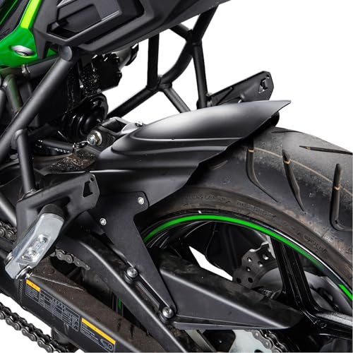 Motorrad Hinten Hugger Fender Kotflügel Kompatibel mit Versys 650 KLE650 Versys650 2015-2025 2021 2022 2023 2024 Radabdeckung Reifen Spritzschutz (Schwarz)